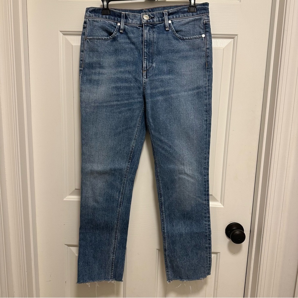 RAG & BONE Farrah Ankle Cigarette Raw Hem Jeans W25691465FAR Women's 28